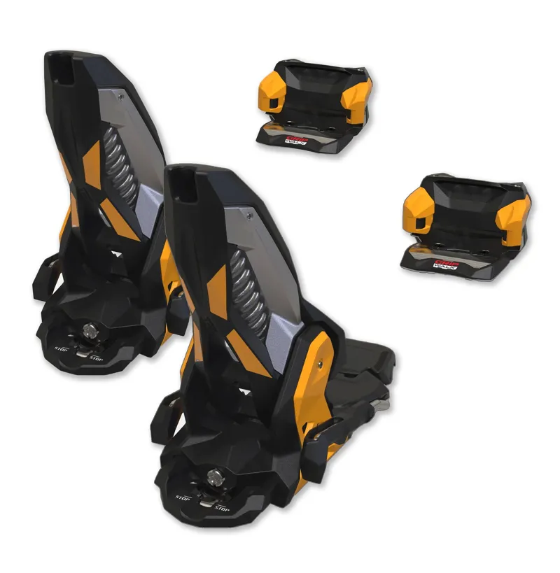 Marker Jester X 16 Ski Binding in Black and Orange with 120mm Brake-2