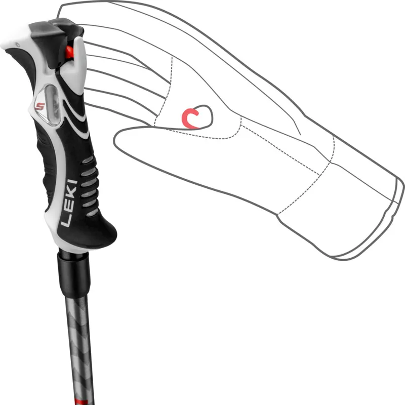 Leki Hot Shot S Ski Poles with Shot Holders-4