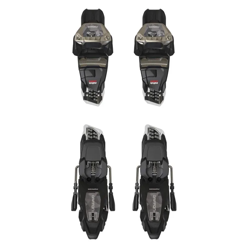 Griffon 13 Demo Bindings in Black with a 100mm Brake