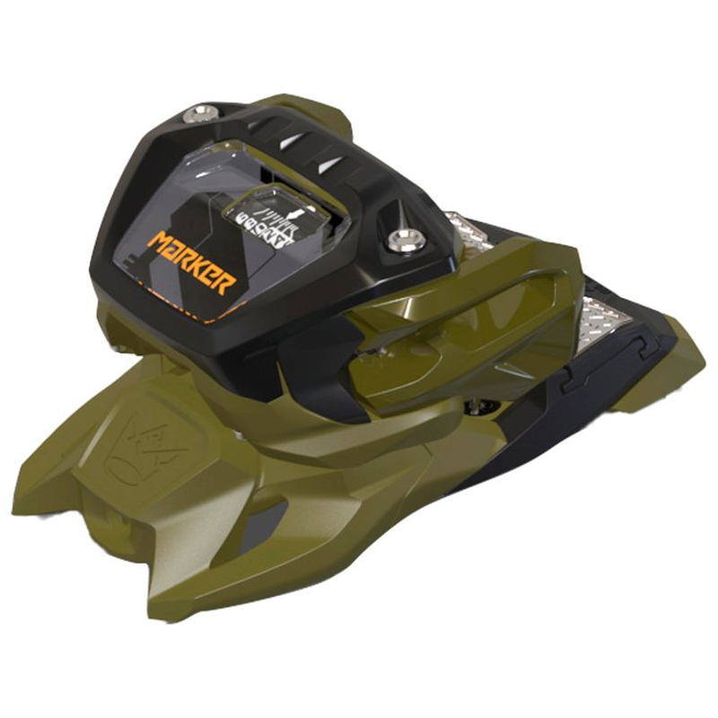 Marker Jester 16 ID Ski Bindings Green/Black with 100mm Brakes-1