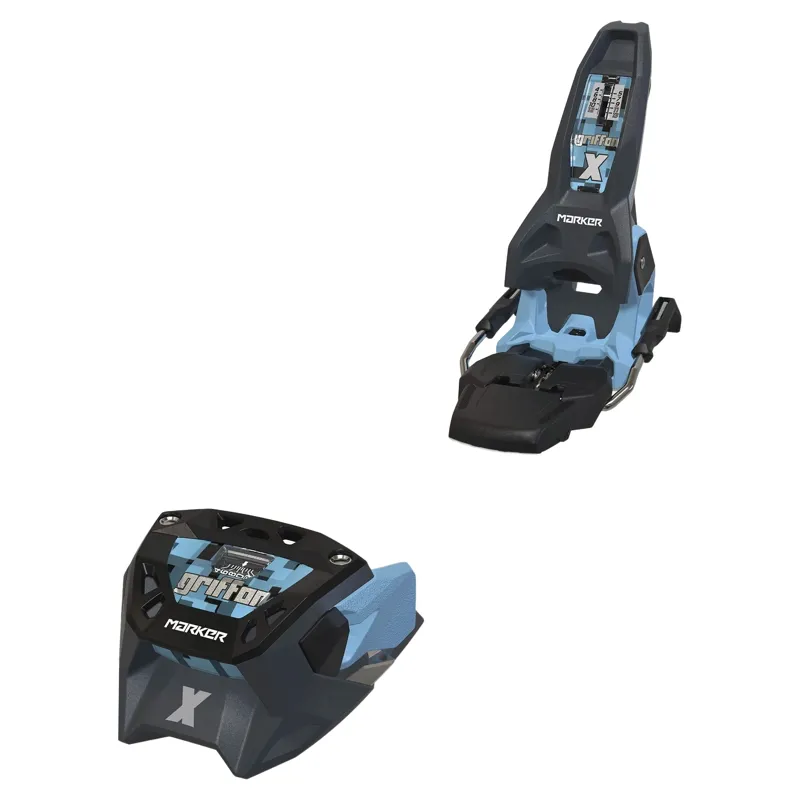 Marker Griffon X 13 Ski Binding 105mm in Graphite and Light Blue 2027