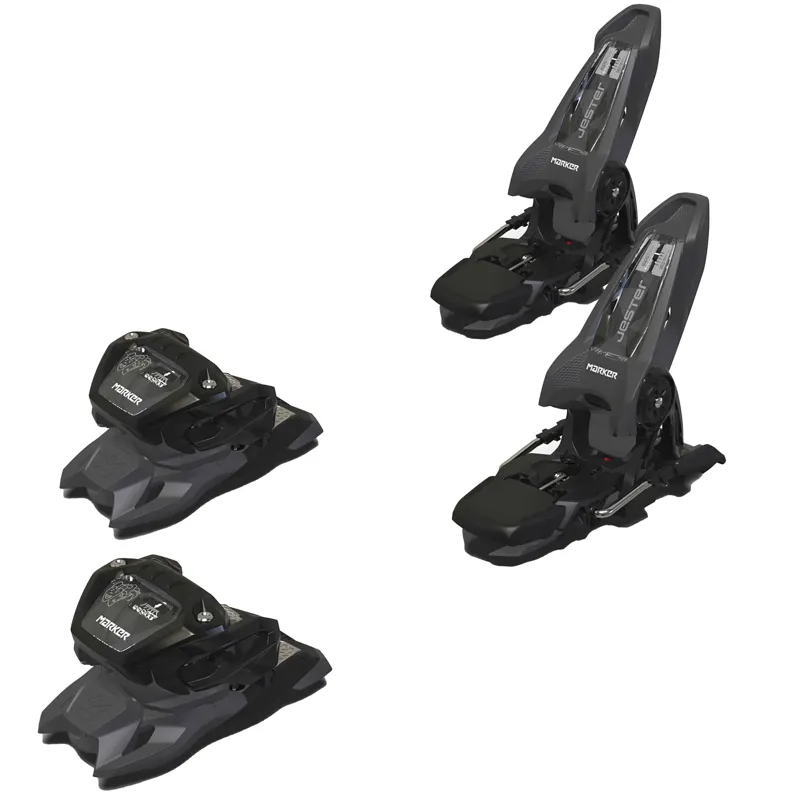 Marker Jester 16 ID Ski Bindings Anthracite/Black with 120mm Brakes