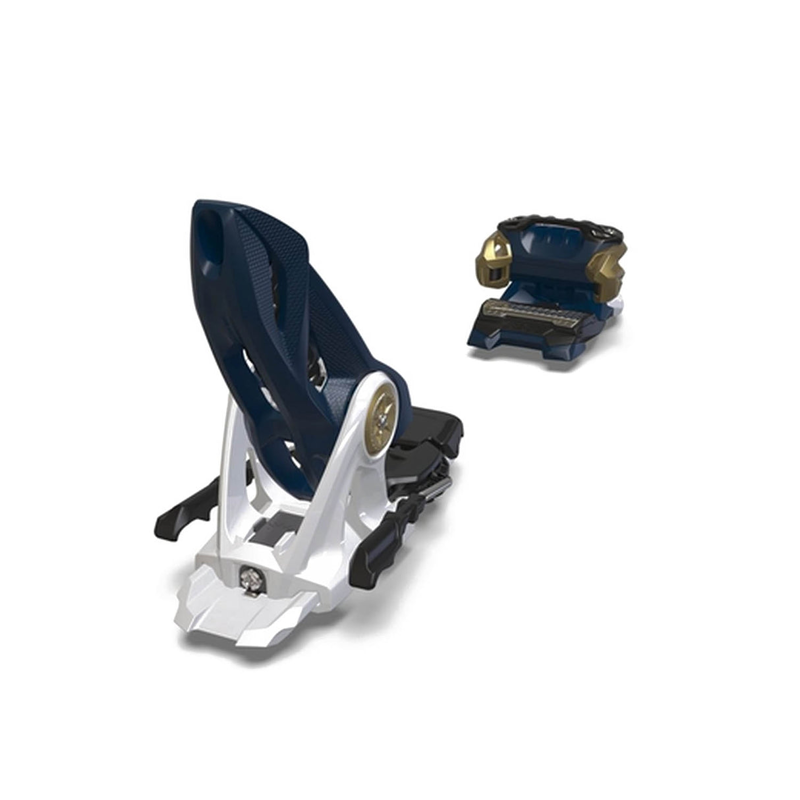 Marker Jester 16 ID Ski Bindings Blue White Red with 100mm Brakes-3