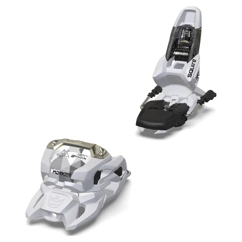 Marker Squire 11 Bindings in White With 110mm Brakes