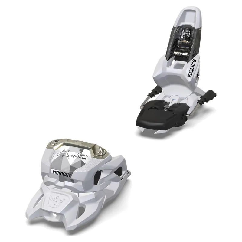 Marker Squire 11 Bindings in White with 90mm Brakes