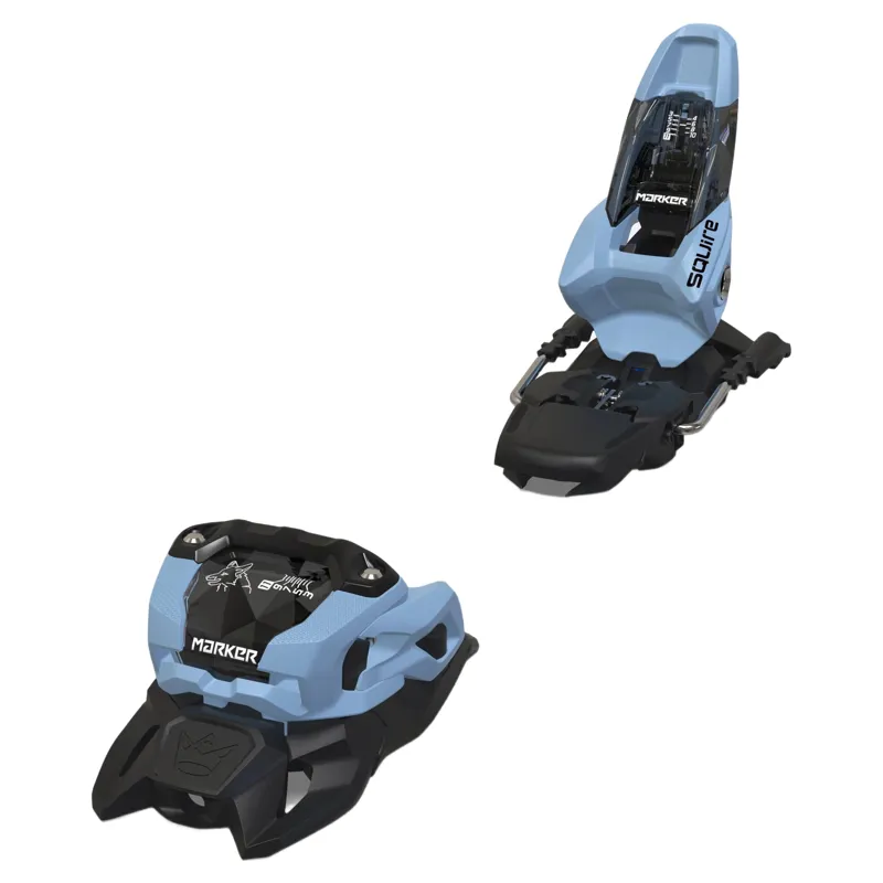 Marker Squire 11 Ski Bindings in Light Blue/Black with 90mm Brakes