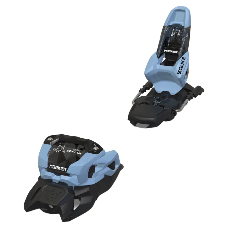 Marker Squire 11 Ski Bindings in Light Blue and Black