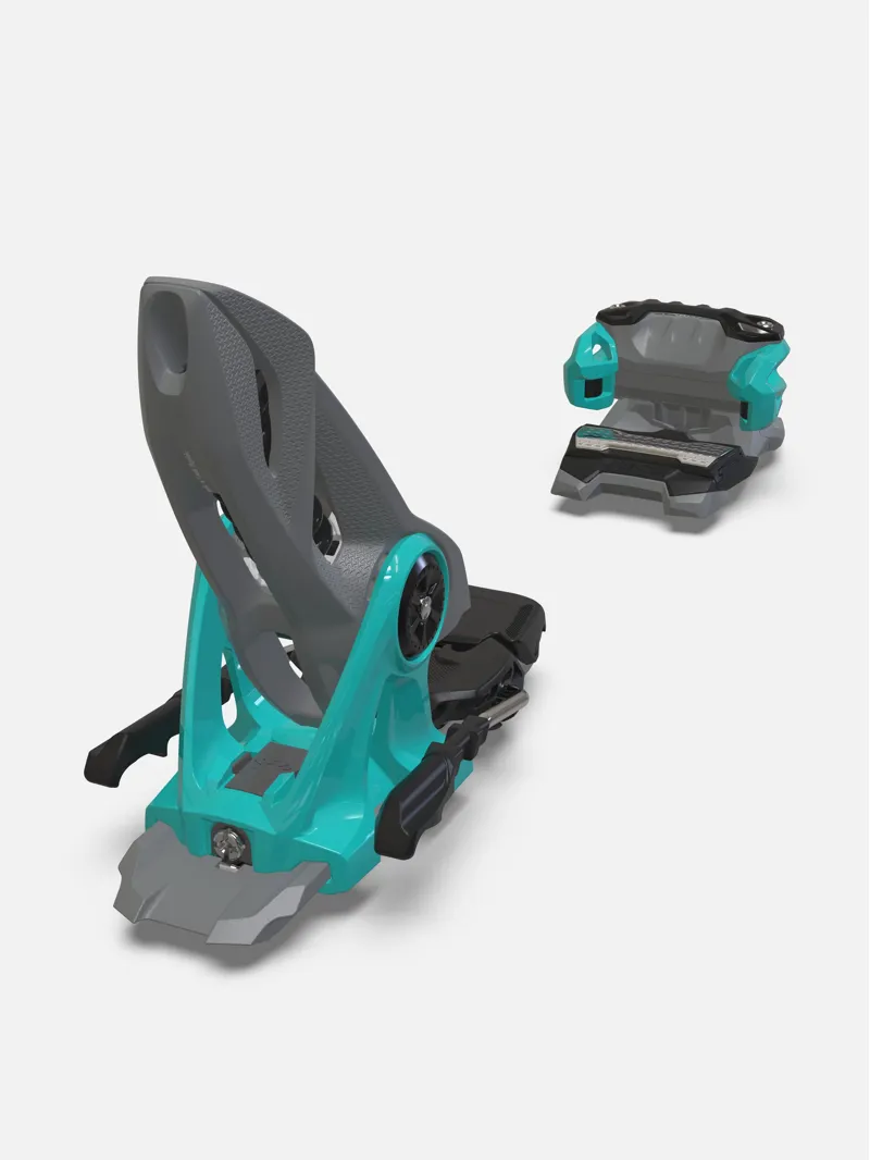 Marker Jester 16 Ski Binding in Grey and Turquoise with 100mm Brake-1