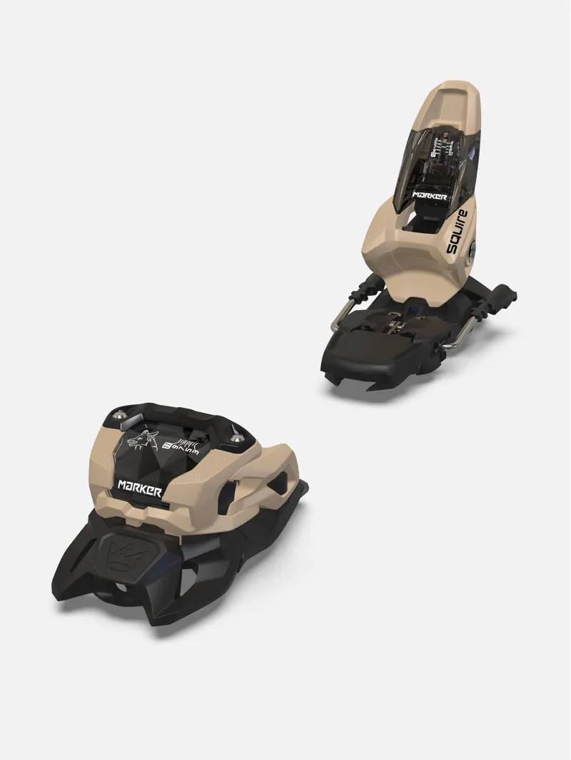 Marker Squire 11 Ski Binding in Tan and Black with a 100mm Brake