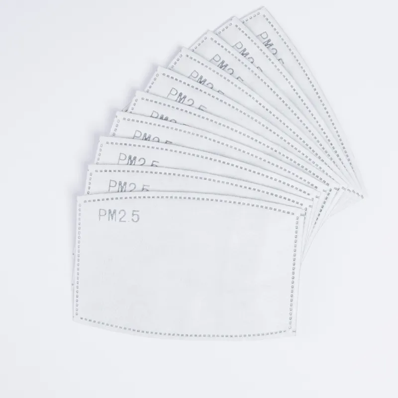 Face Mask Travel Mask 5 Layer Filter Pack for Madison Face Masks - Pack of 10