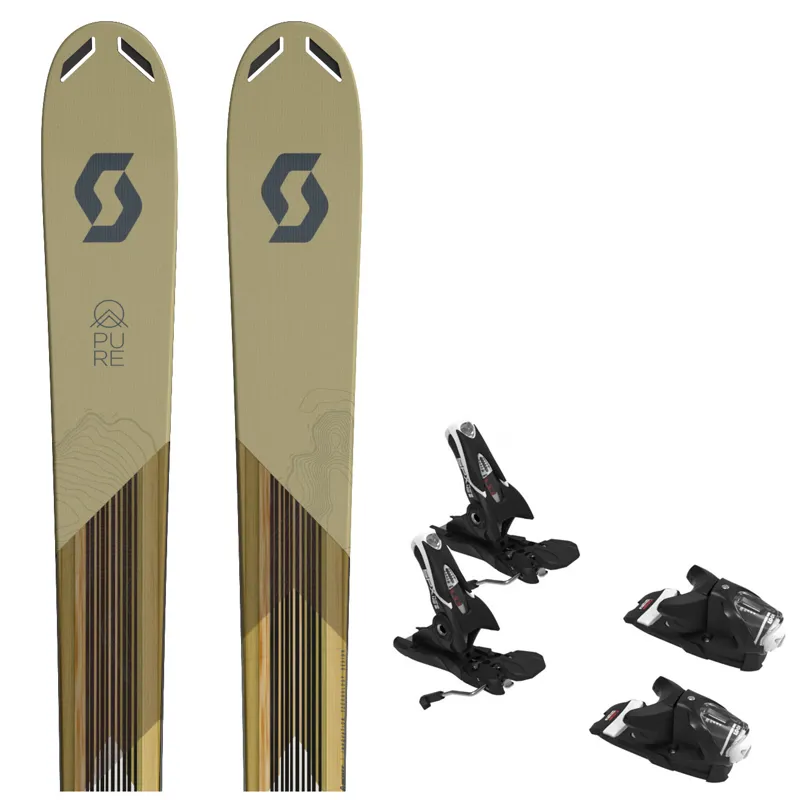 Scott Pure Mission 98 Ti All Mountain Skis with Look SPX 12 Bindings