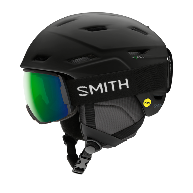 Smith Mission MIPS Ski and Snowboard Helmet in Matte Black-1