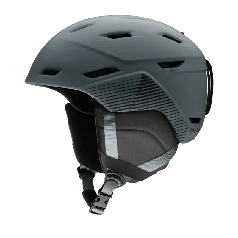 Smith Mission Ski and Snowboard Helmet in Slate Stripes