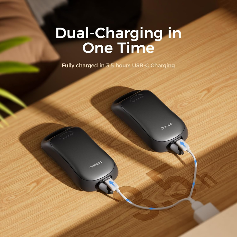 Ocoopa UT4 Urban 2-in-1 Magnetic Rechargeable Hand Warmers - Black-2