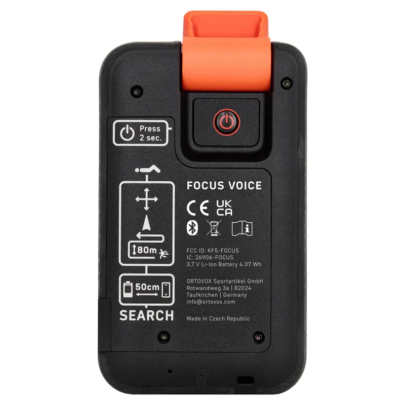 Ortovox Focus Voice Avalanche Transceiver in Safety Blue-3