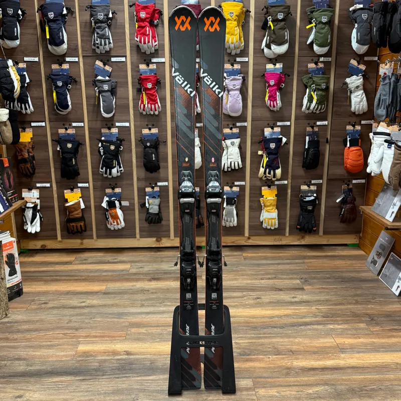 Volkl Peregrine MT Men's Ex Demo Black Skis with Marker Bindings 168cm-1