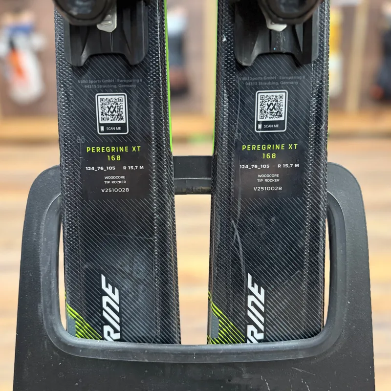 Volkl Peregrine XT Ex Demo Skis with Marker V-Motion Bindings 168cm-4