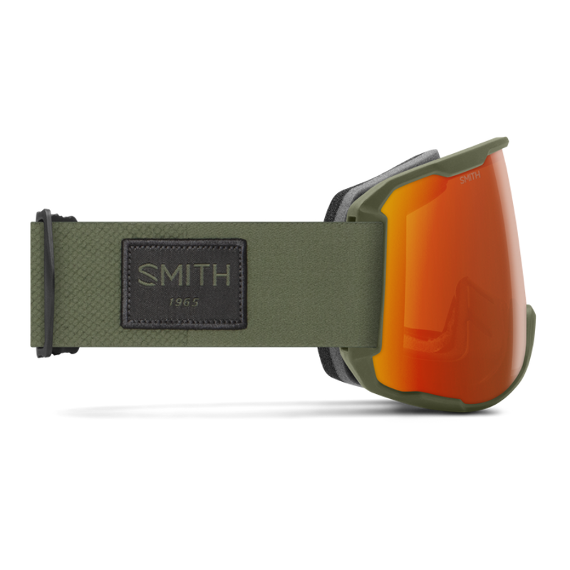 Smith Preview Fatigue Green Goggles with Everyday Red Mirror Lens-3