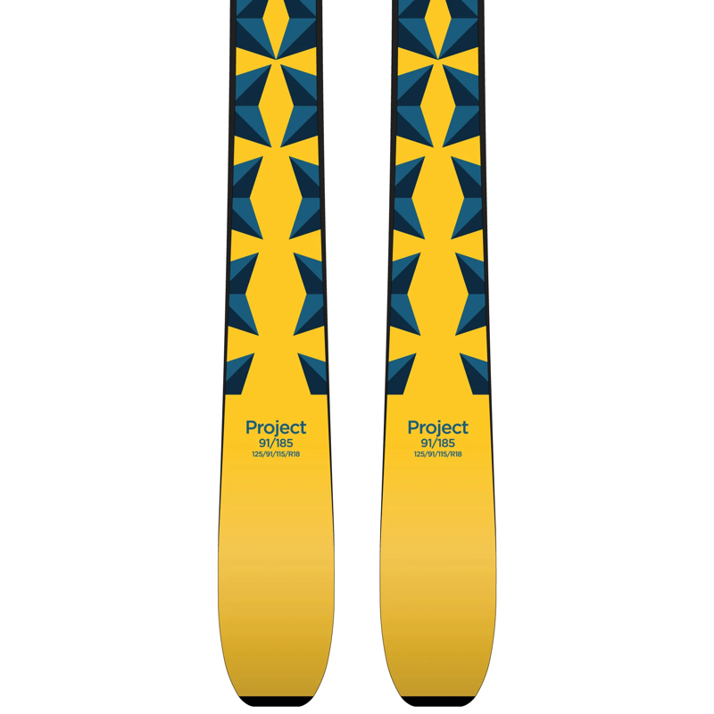 Extrem Ex-Demo Project 91 Skis 2026 with Look SPX French Navy Bindings 177cm-7
