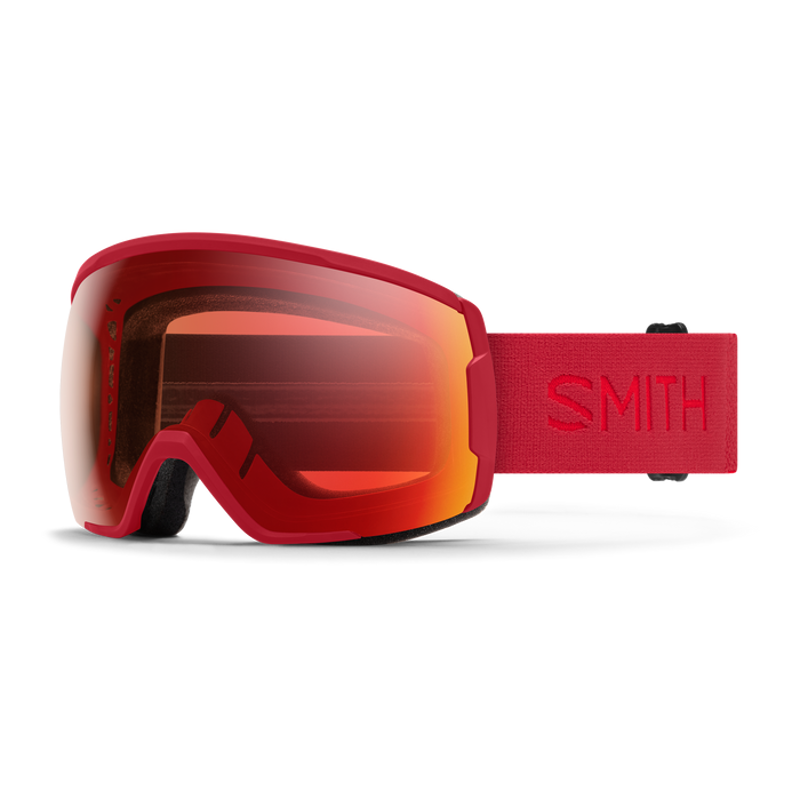 Smith Proxy Ski and Snowboard Goggles in Crimson with Photochromic Lens