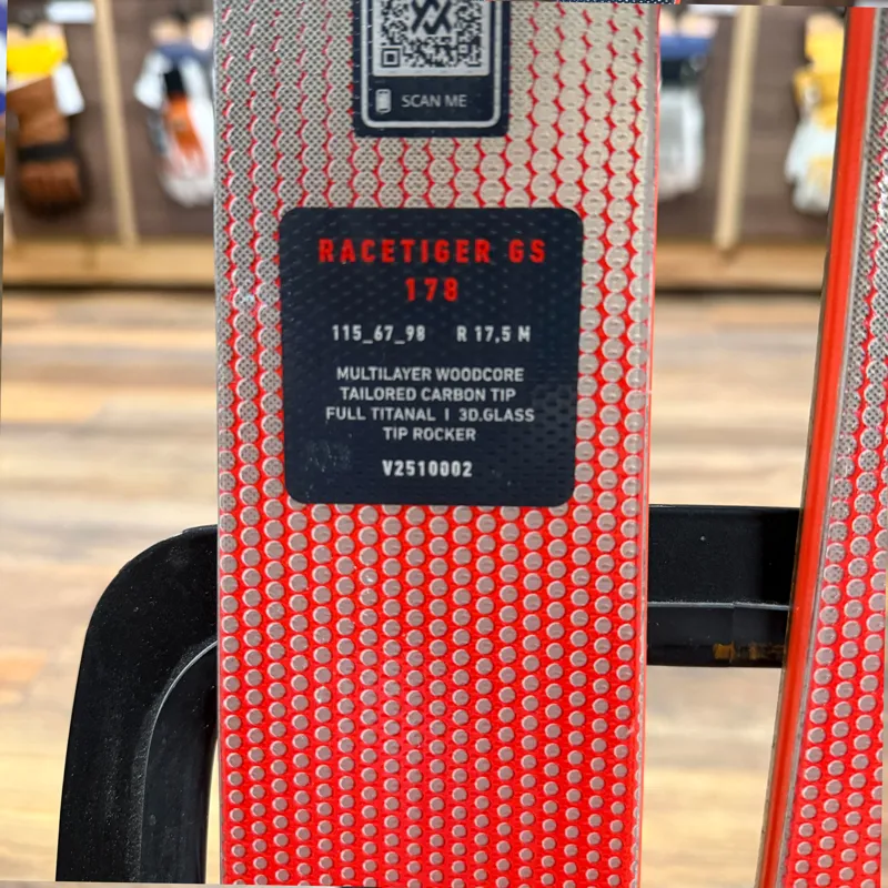 Volkl Racetiger GS 2026 Ex Demo Skis with R Motion Bindings 178cm-3