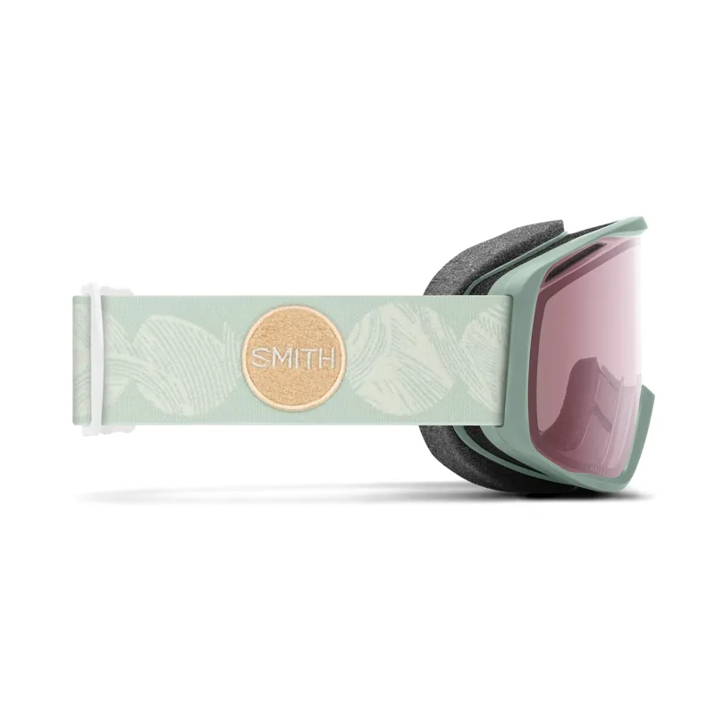 Smith Rally Ski Goggles in Soft Grass Waves with Ignitor Mirror Antifog Lens-3