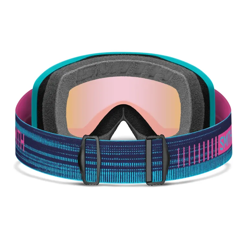 Smith Rally Ski Goggles in Tropic Blue with Blue Sensor Mirror Antifog Lens -2