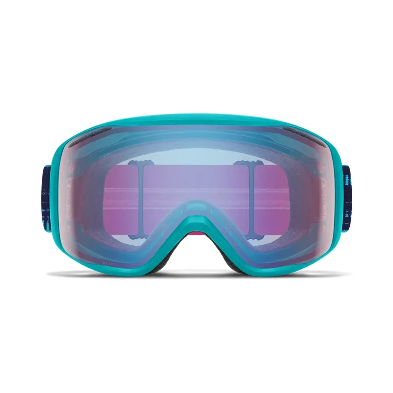 Smith Rally Ski Goggles in Tropic Blue with Blue Sensor Mirror Antifog Lens -1