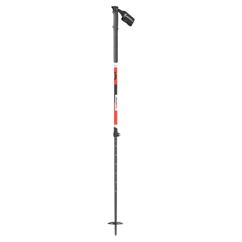 Scott Aluguide Ski Poles in Black and Red-1