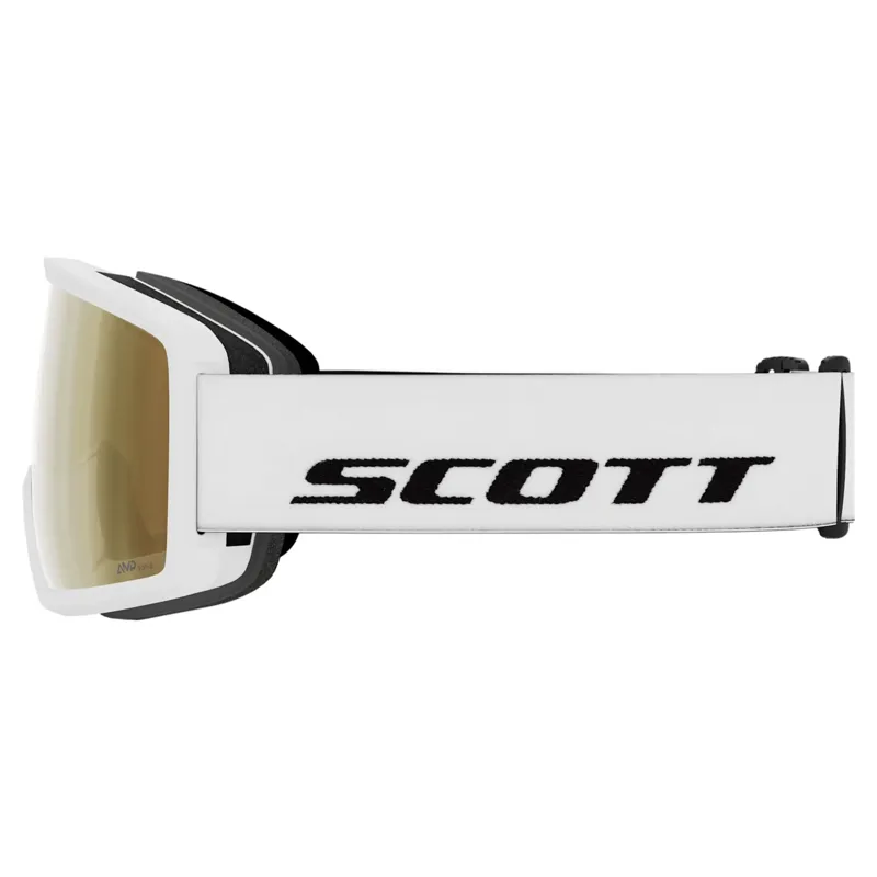 Scott Neo Compact Goggles in White with LS Cinnamon Chrome S1-3 Lens-2