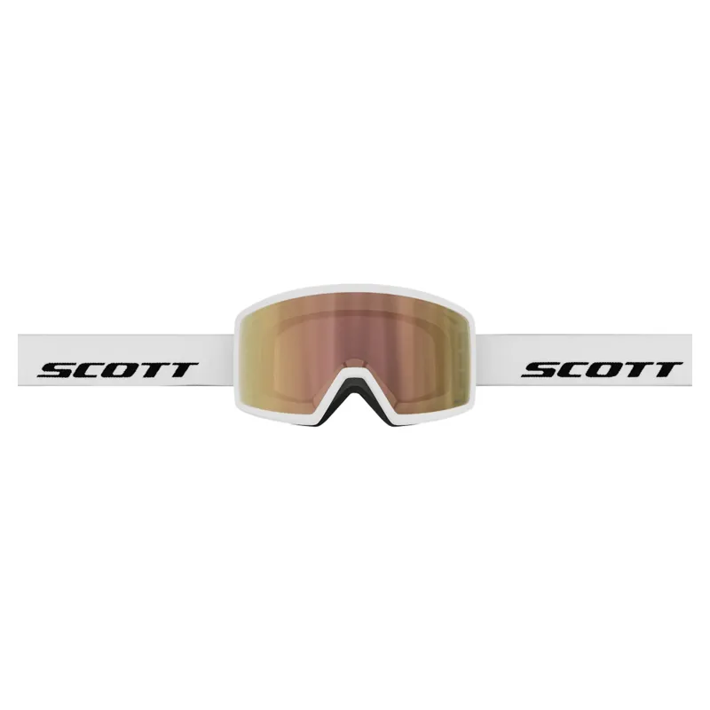 Scott Neo Compact Goggles in White with LS Cinnamon Chrome S1-3 Lens-1