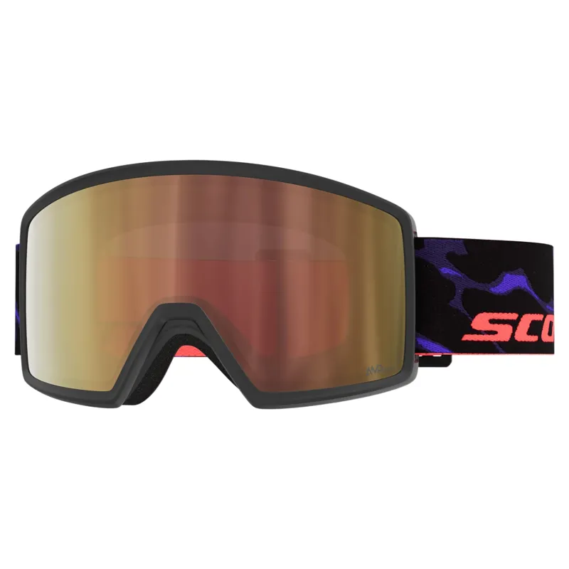 Scott Neo Ski Goggles in Black and Purple with LS Cinnamon Chrome S1-3 Lens