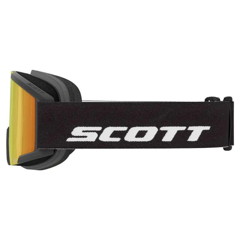 Scott Shield Pro Junior Ski Goggles in Black with Red Chrome Lens-2