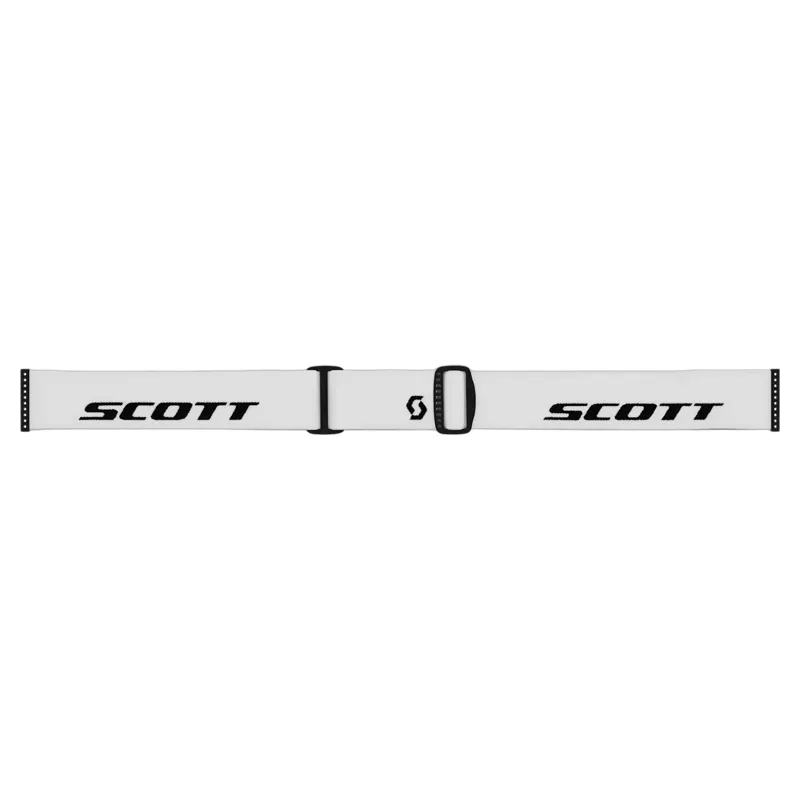 Scott Shield Pro Junior Ski Goggles in White with Red Chrome Lens-3
