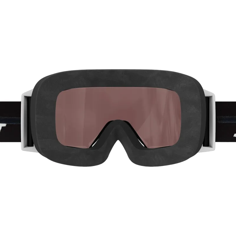 Scott Shield Pro Junior Ski Goggles in White with Red Chrome Lens-4
