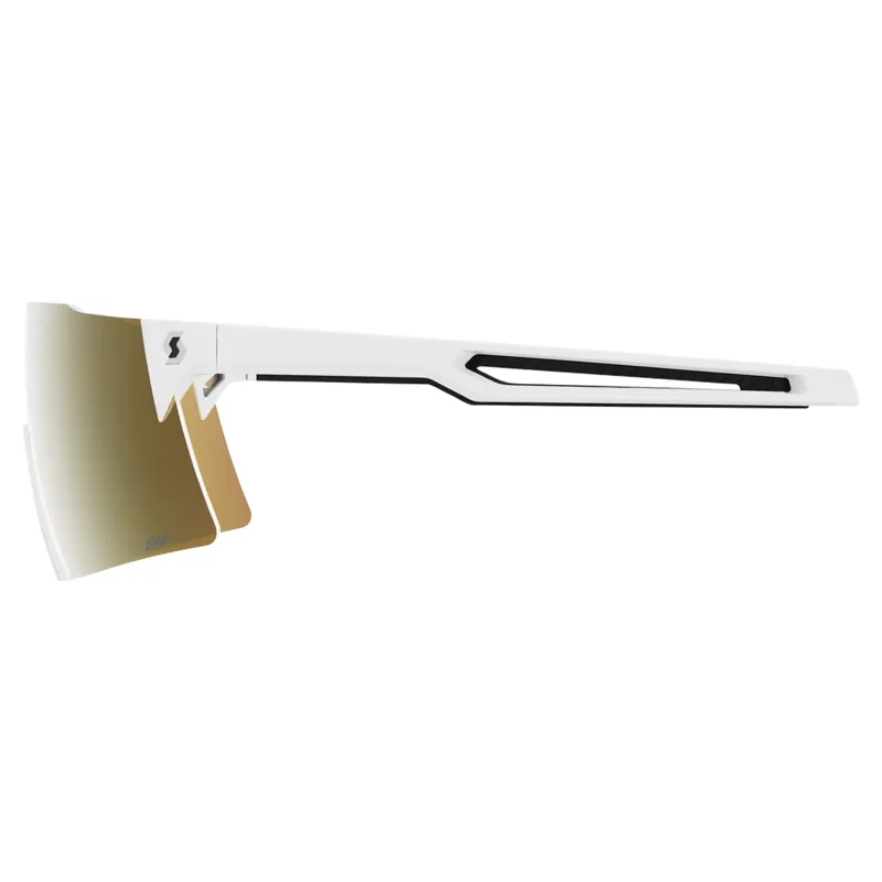 Scott Stride Compact Sunglasses in White with LS Gold Chrome S1-3 Lens-2