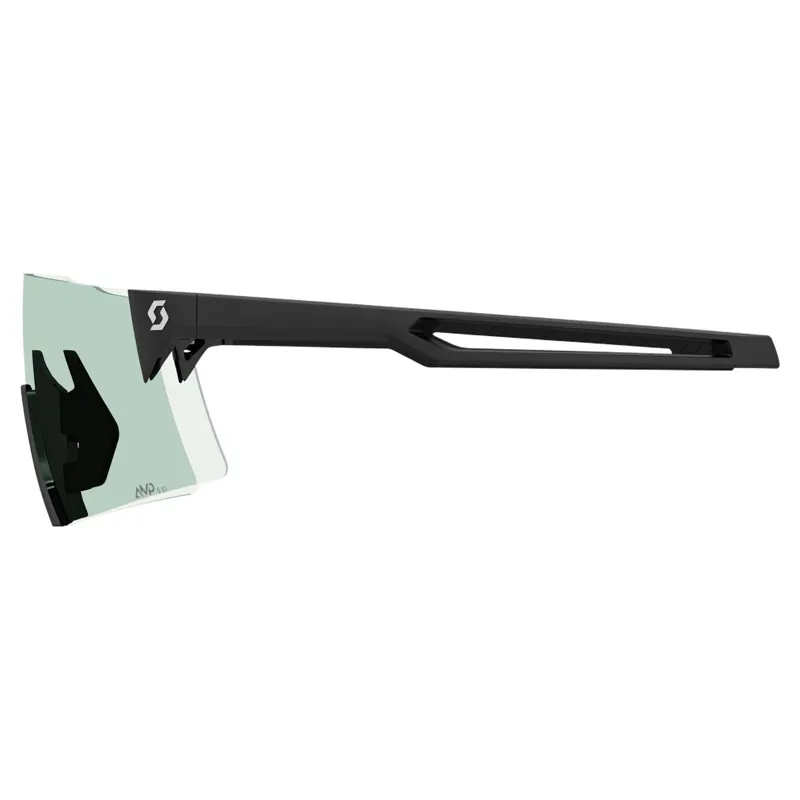 Scott Stride Compact Sunglasses in Black with Green Lens-2