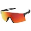 Scott Stride Compact Sunglasses in Black with Red Chrome Lens