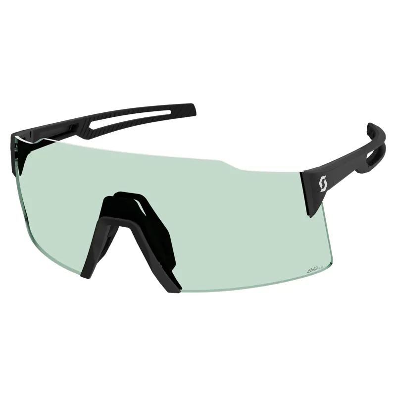 Scott Stride Sunglasses in Black with AMP Green S1 Lens