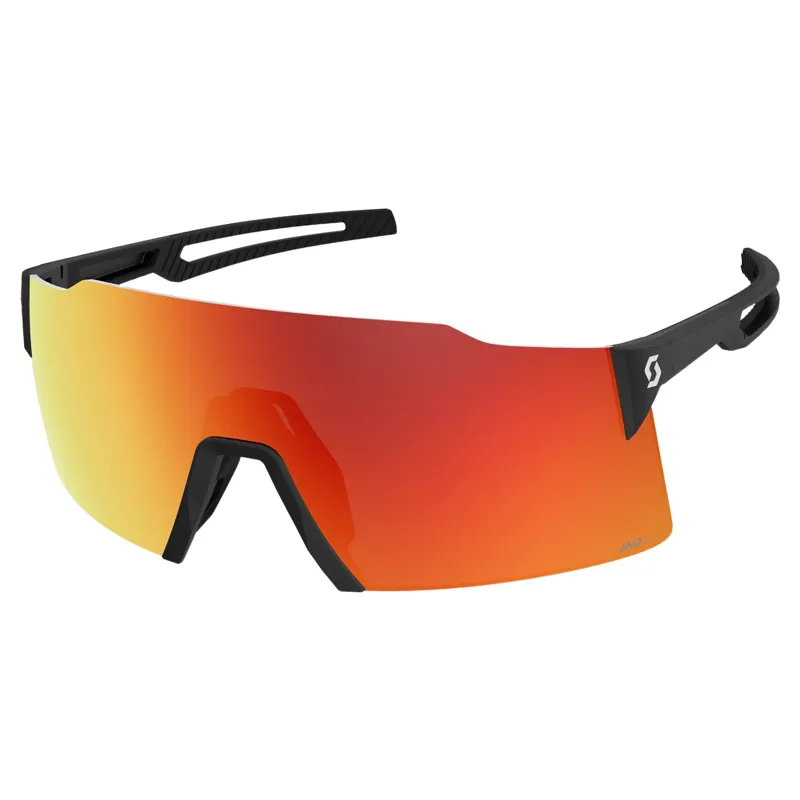 Scott Stride Sunglasses in Black with AMP Red Chrome S3 Lens