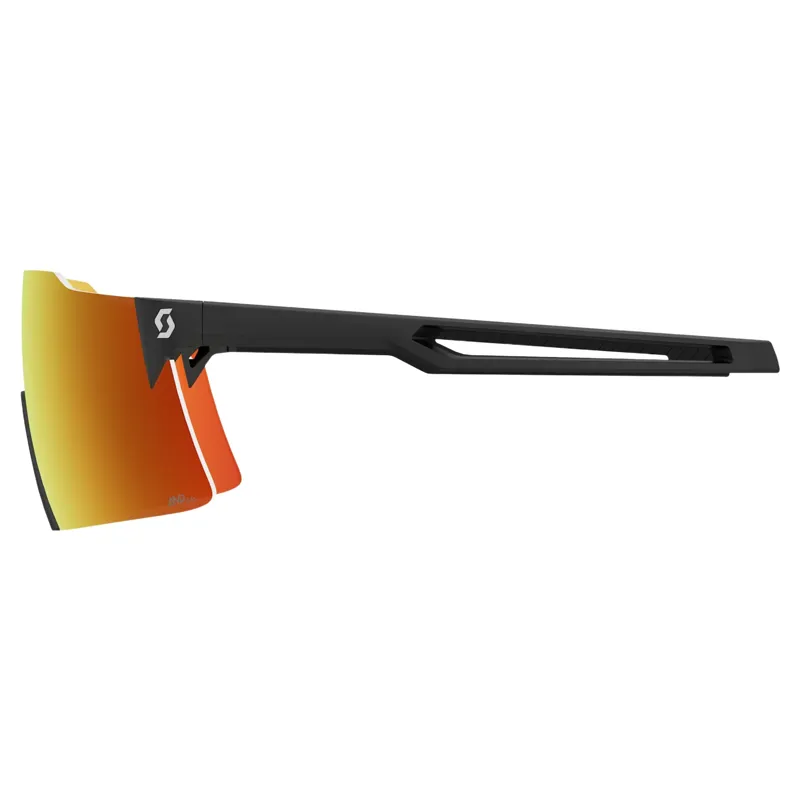 Scott Stride Sunglasses in Black with AMP Red Chrome S3 Lens-2