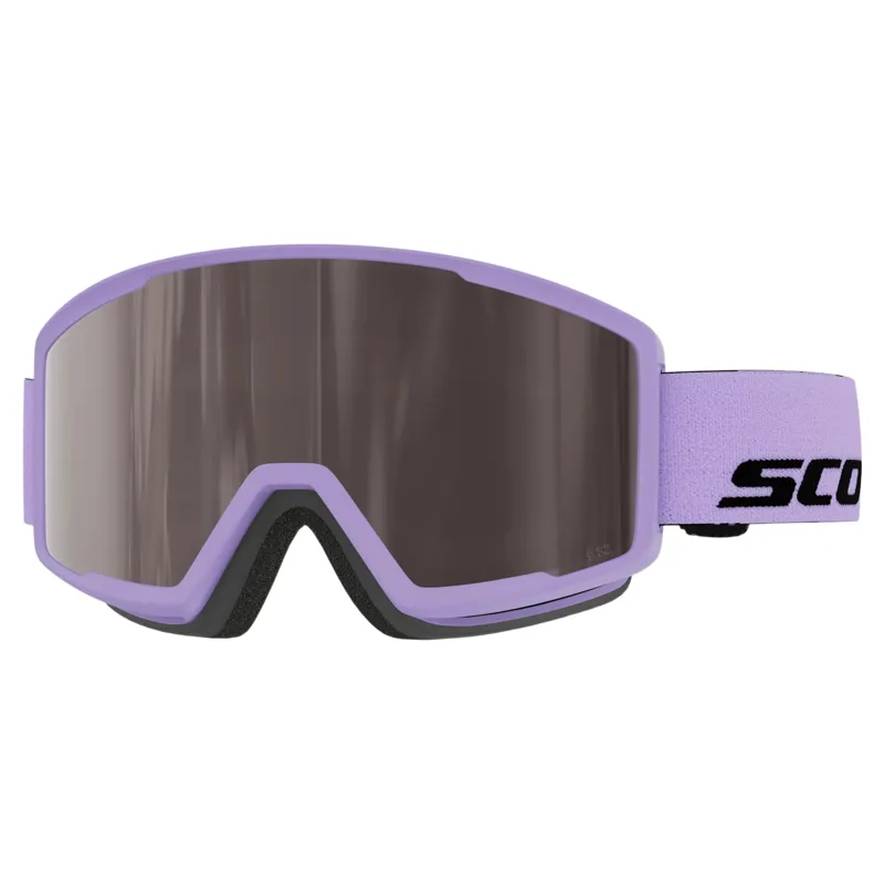 Scott Trace Pro Compact Ski Goggles in Sherbet Purple with Silver Chrome Lens