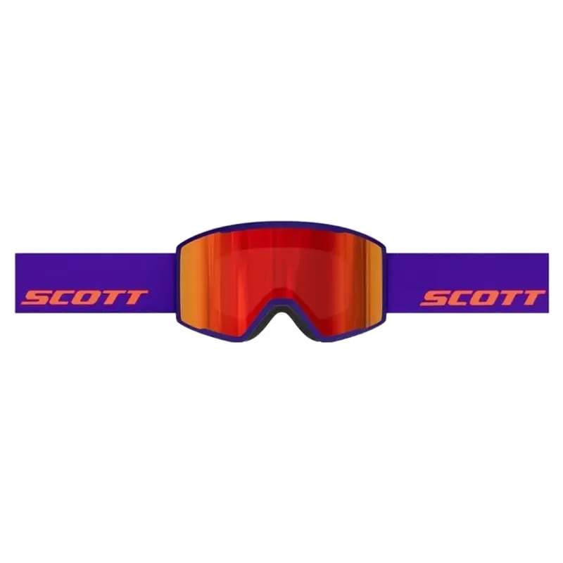 Scott Trace Pro Ski and Snowboard Goggles in Purple with Orange Red Chrome Lens-2