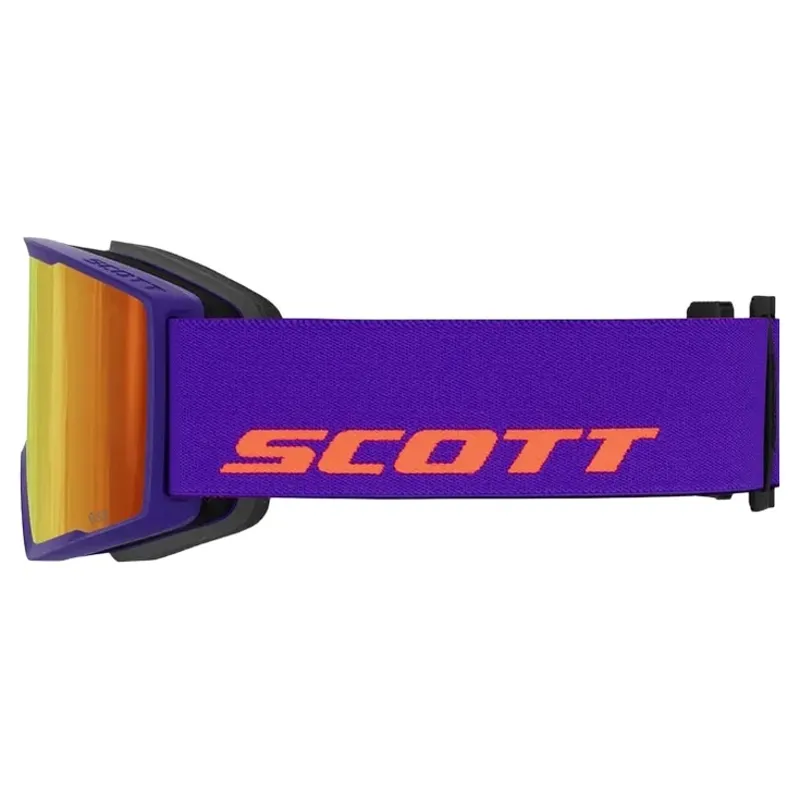 Scott Trace Pro Ski and Snowboard Goggles in Purple with Orange Red Chrome Lens-1