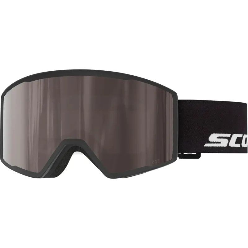 Scott Trace Pro Ski and Snowboard Goggles in Black with Silver Chrome Lens