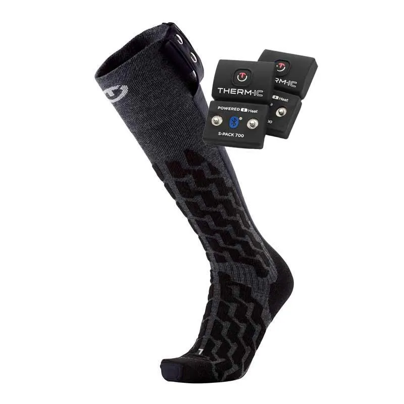 Therm'Ic Fusion Universal Heated Sock Set with 700B Bluetooth Batteries