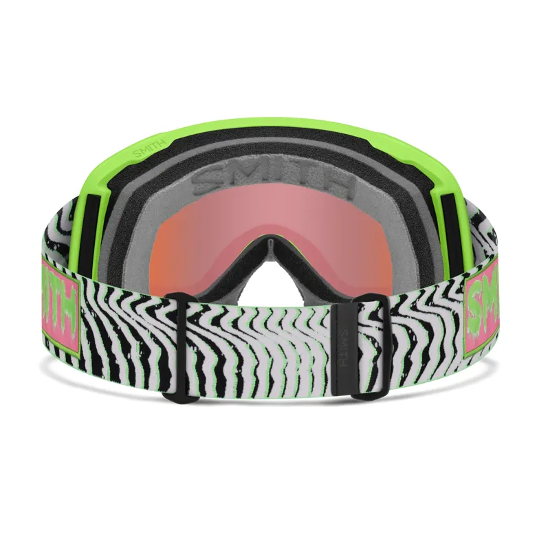 Smith Shakedown Goggles in Slime Static Shag CP ED Green Mirror + Yellow Lens-3