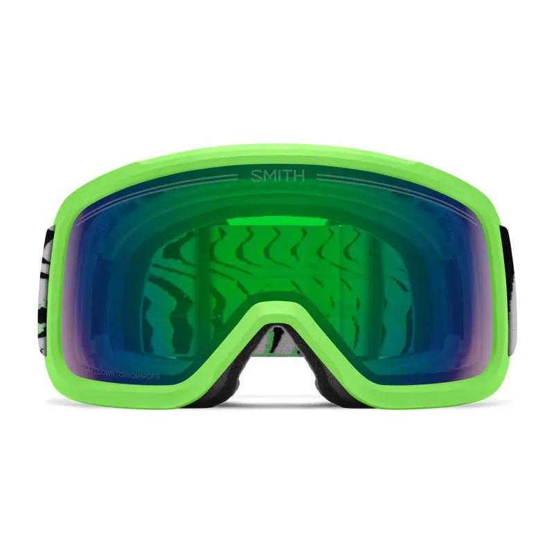 Smith Shakedown Goggles in Slime Static Shag with CP Everyday Green Mirror + Storm Lens-1