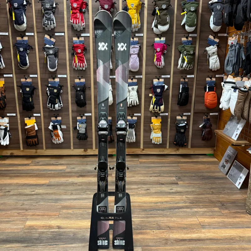 Volkl Shine SC Carbon Women's Piste Skis with Marker Demo Bindings-1