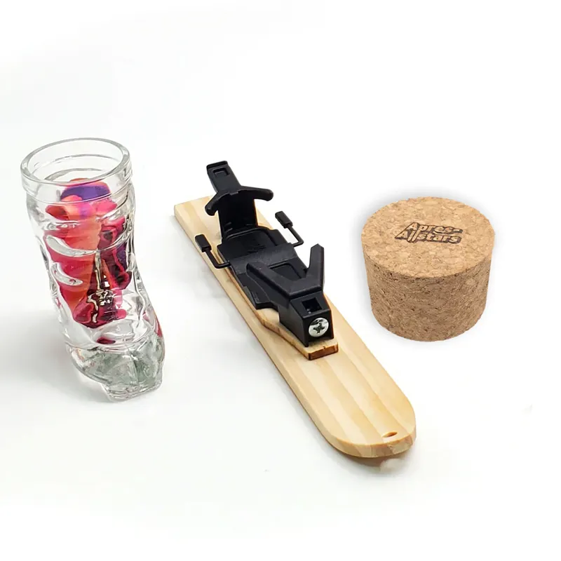 Apres All Stars Shot Ski Complete Ski with Binding and Shot Glass Black
